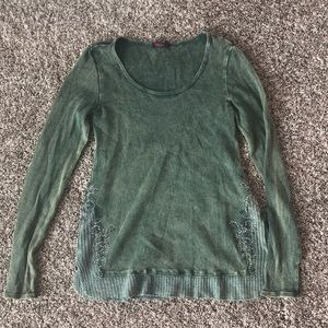 Dark Green long sleeve T Party Size Small